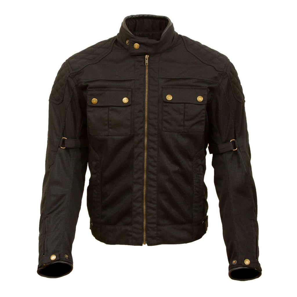 Merlin Bike Gear - Shenstone Air Waxed Cotton Mesh Motorcycle Jacket ...